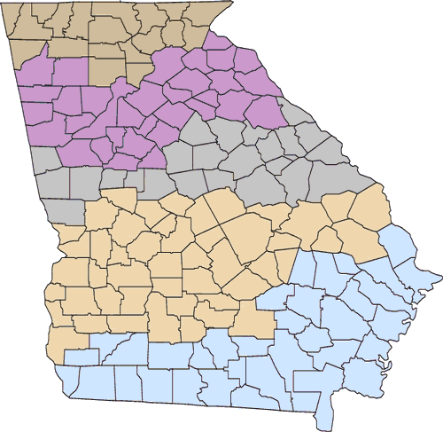 Map Of Georgia Counties. Please select a Georgia county